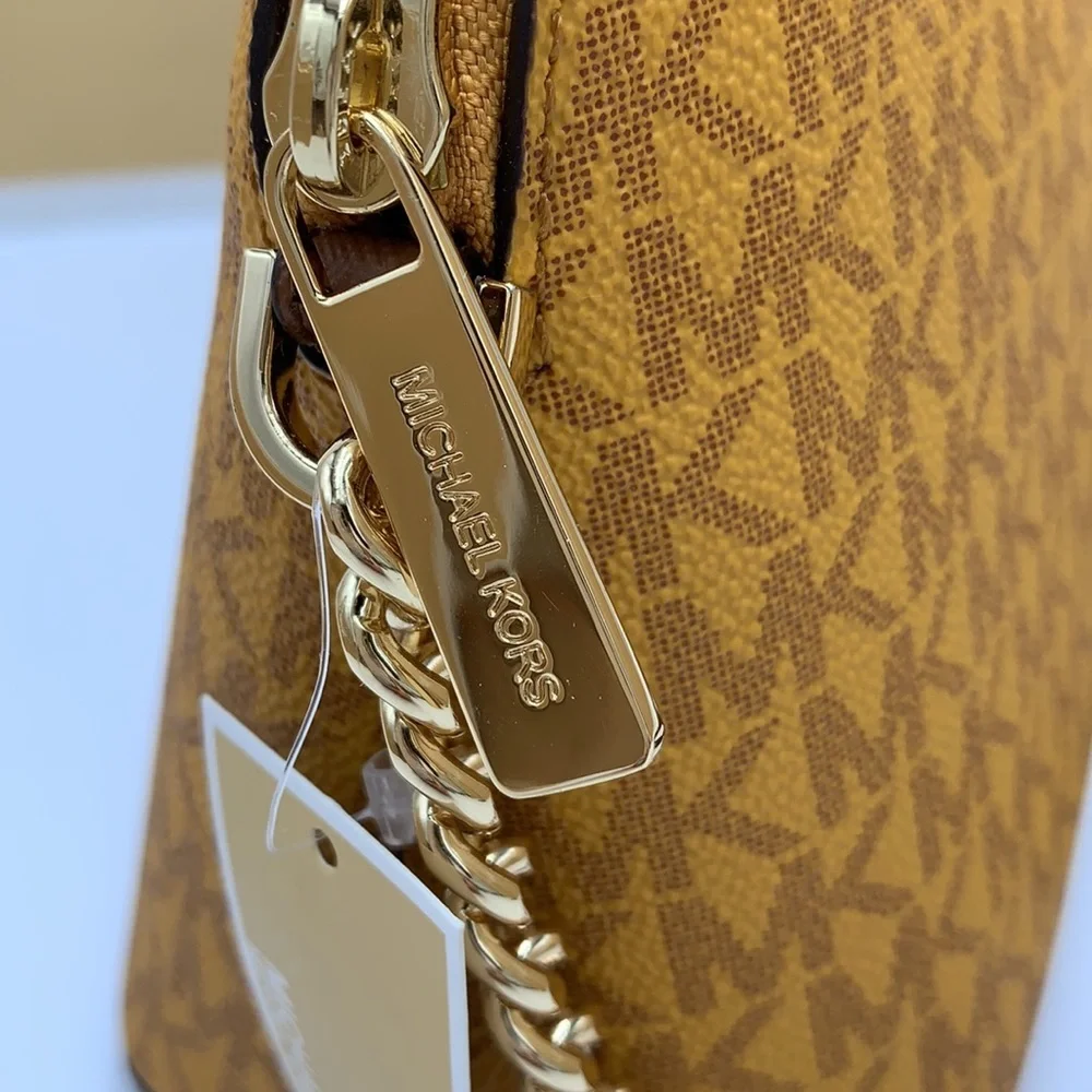 Michael Kors Medium Dome Xcross Xbody Bag Color: Marigold Multi